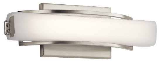 Picture of 1303lm Rowan Etched Opal Glass Brushed Nickel Integrated LED Sconce/Vanity