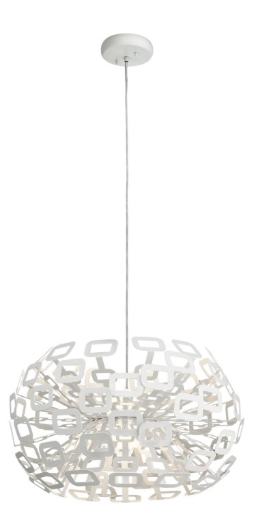 Picture of 3088lm Quillo Etched Acrylic White Integrated LED Pendant