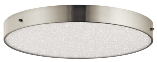 Picture of 1595lm Crystal Moon Clear Cubic Zirconia Chip Brushed Nickel Integrated LED Flush 20"