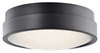 Picture of 1614lm Piazza Ice Glass Bronze Integrated LED 13" Round Flush