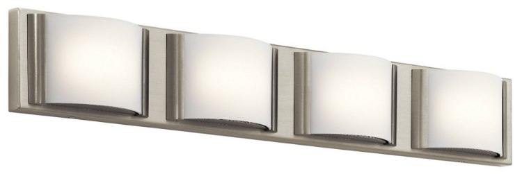 Picture of Bent Glass Brushed Nickel Integrated LED 30" Vanity