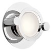 Picture of White Opal Chrome Integrated LED Sconce