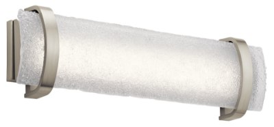 Mostrar detalles para 1884lm Adara Ice Glass - Sandblasted Inside Brushed Nickel Integrated LED 25.25" Vanity Imagen de 1884lm Adara Ice Glass - Sandblasted Inside Brushed Nickel Integrated LED 25.25" Vanity