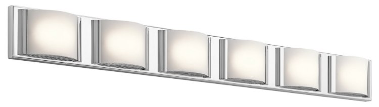 Picture of Bent Glass Chrome Integrated LED 44.75" Vanity