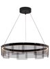 Picture of 49w 3142lm 27k 30" Stratos Smoke Black LED Chandelier