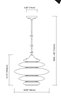 Foto para 40w Cumulus Opal White Glass Chrome G9 3 light pendant