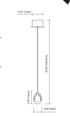 Mostrar detalles para 289lm Lavinia K9 Bubble Crystal With Faceted Edge Chrome Integrated LED 1 Light Mini Pendant Imagen de 289lm Lavinia K9 Bubble Crystal With Faceted Edge Chrome Integrated LED 1 Light Mini Pendant