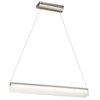 Picture of 40w 3159lm Rainfall Bent Glass Brushed Nickel Integrated LED Linear Pendant