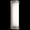 Foto para 25w 928lm Column Bent Glass With Inside Stripe Pattern Brushed Nickel Integrated LED Vanity