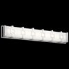 Picture of 45w 1826lm Velitri Clear Etched Mitered Glass Chrome Integrated LED Vanity
