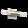 Foto para 14w 663lm Glacial Glow Ice Glass Brushed Nickel Integrated LED Sconce