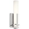 Foto para 21w 1168lm Traverso Etched Opal Glass Chrome Integrated LED SCONCE