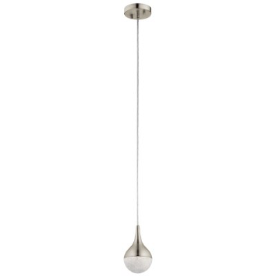 Mostrar detalles para 7w 449lm Kiss Changed To Cubic Zirconia 8/32 Brushed Nickel Integrated LED Pendant Imagen de 7w 449lm Kiss Changed To Cubic Zirconia 8/32 Brushed Nickel Integrated LED Pendant