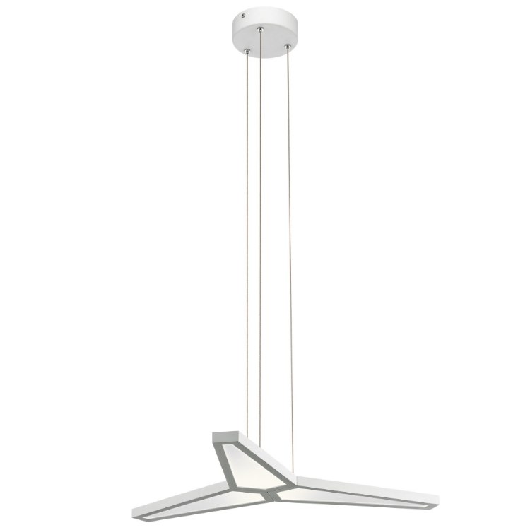Picture of 37w 1195lm Viva White Acrylic Matt White Integrated LED Pendant