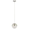 Foto para 17w 850lm Moonlit Clear Cubic Zirconia Chip Brushed Nickel Integrated LED Pendant