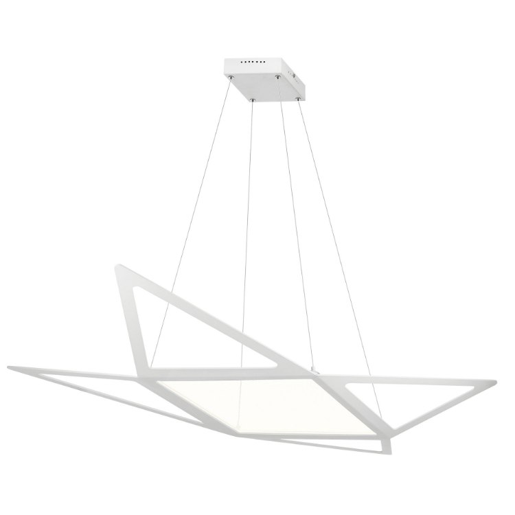 Picture of 32w 1782lm Starship Transparent Acrylic Matt White Integrated LED Pendant