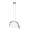 Foto para 24w 803lm Slice Light  Guide Brushed Nickel Integrated LED Pendant