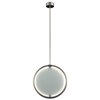 Foto para 17w 653lm Core Clear White Brushed Nickel Integrated LED Pendant