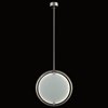 Foto para 17w 653lm Core Clear White Brushed Nickel Integrated LED Pendant