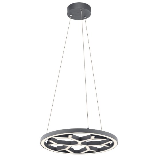 Foto para 1174lm Snowflake White Charcoal Integrated LED Pendant