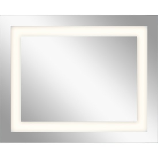 Foto para 21w Mirror With 3" Frosted Edge On 4 Sides MR Integrated LED Backlit Mirror