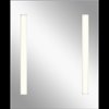 Foto para 33w Mirror With 3" Frosted Strips On 2 Sides MR Integrated LED Backlit Mirror w/ Soundbar