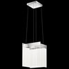 Foto para 13w 1365lm Geo Clear Acrylic With Etched Edge Chrome Integrated LED Pendant