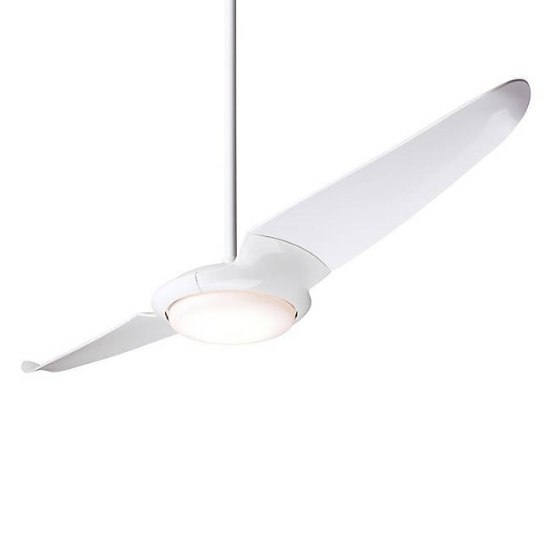 Picture of 52w (32+20) 1250lm WW 56" IC/Air 2 Gloss White w/LED Light and Remote Ceiling Fan