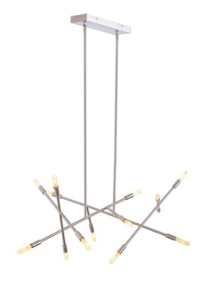 Mostrar detalles para 25w 2306lm Line 22k Steel Satin Nickel Candelabra Base T6 90cri Line Wave 2 Linear Suspension sn LED922 Imagen de 25w 2306lm Line 22k Steel Satin Nickel Candelabra Base T6 90cri Line Wave 2 Linear Suspension sn LED922