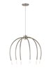 Picture of 11.4w 250lm Tallo 30k Steel Satin Nickel 90cri Tallo 6 Chandelier sn LEDWD