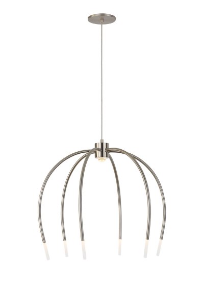 Foto para 11.4w 250lm Tallo 30k Steel Satin Nickel 90cri Tallo 6 Chandelier sn LEDWD