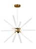 Picture of 23.5w 1725lm Photon 30k Acrylic Aged Brass 90cri Photon 34 Chandelier ab LED930