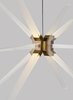 Picture of 23.5w 1725lm Photon 30k Acrylic Aged Brass 90cri Photon 34 Chandelier ab LED930