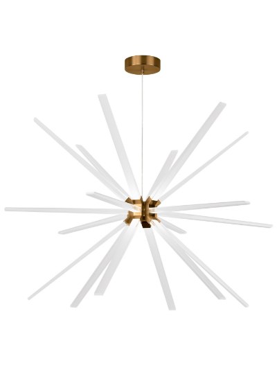 Foto para 35.1w 2709lm Photon 30k Acrylic Aged Brass 90cri Photon 48 Chandelier ab LED930