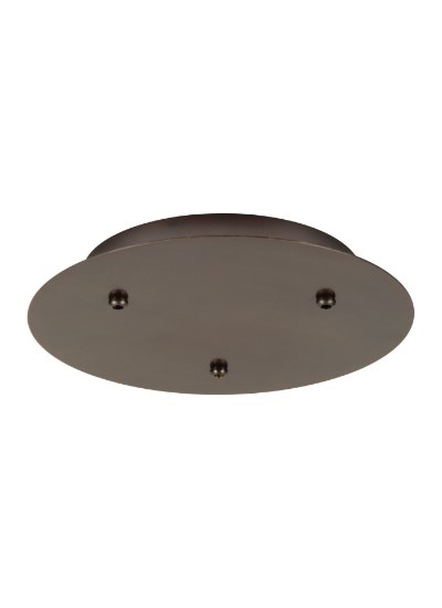 Foto para 120V Satin Nickel 120V Canopy 3 Lite Rnd Sm SN