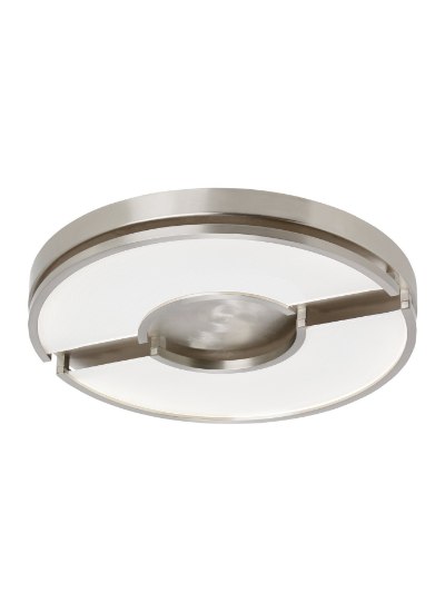 Foto para 34w Zahra Satin Nickel Zahra 20 Flush SN LED830 277