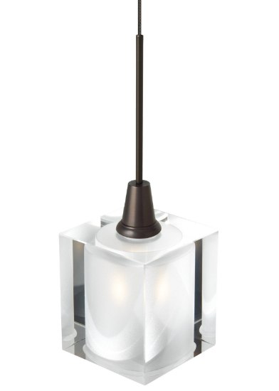 Foto para 35w Rocks Satin Nickel Rocks Pendant Clear SN MRL