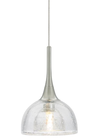 Picture of 35w Sophia Satin Nickel Sophia Pendant Clear SN MRL