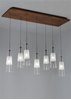 Picture of 8w Bonn Bronze Bonn Pendant Clear BZ LED FSJ