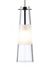 Picture of 8w Bonn Satin Nickel Bonn Pendant Clear SN LED FSJ