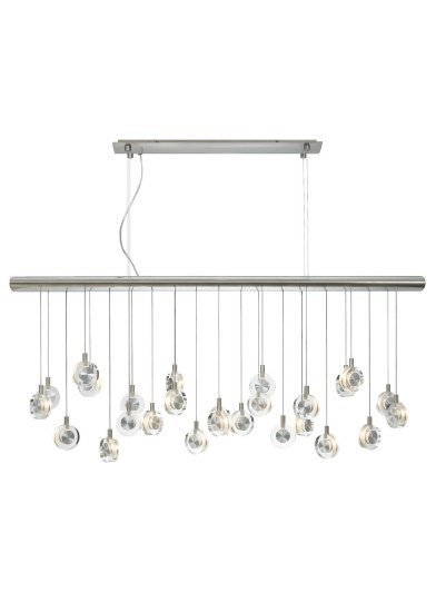 Picture of 260w Bling Satin Nickel Bling Chandelier Clear SN