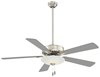 Foto para 100.6w WW 52" Led Ceiling Fan Polished Nickel Frosted White