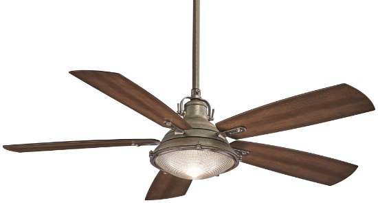 Picture of 114.8w SW 56" Ceiling Fan Weathered Aluminum Clear