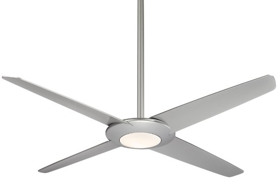 Picture of 58w SW 62" Led Ceiling Fan Silver White Acrylic Shade