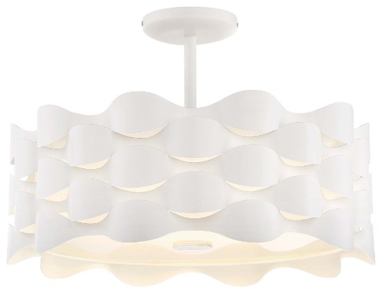 Foto para 38w WW Led Semi Flush Sand White