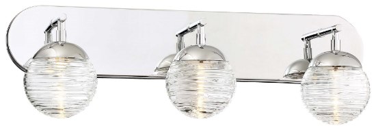 Foto para 8w WW Led Bath Polished Nickel Clear