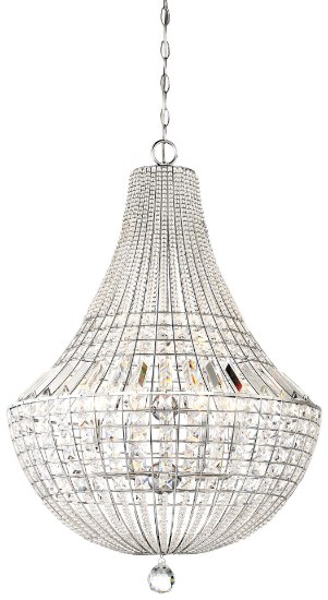 Foto para 60w SW Pendant Chrome Clear Crystal