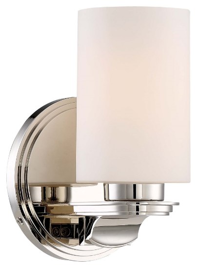 Picture of 100w SW 1 Light Bath Polished Nickel Etched White