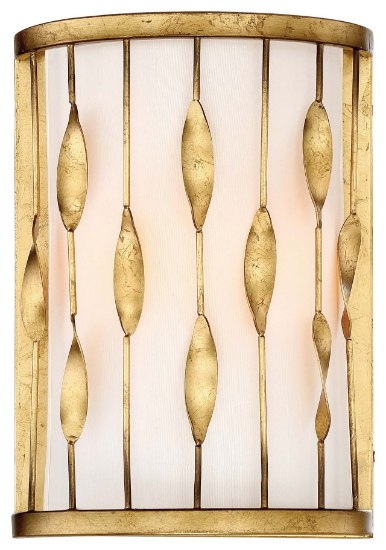 Picture of 60w SW Wall Sconce Il Terrace Gold Leaf White