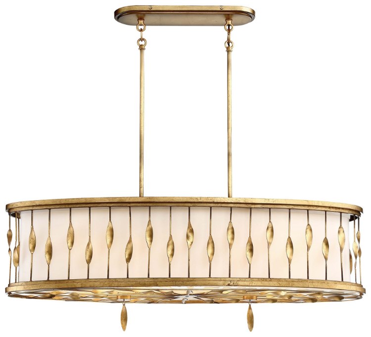 Picture of 60w SW Island Light Il Terrace Gold Leaf White